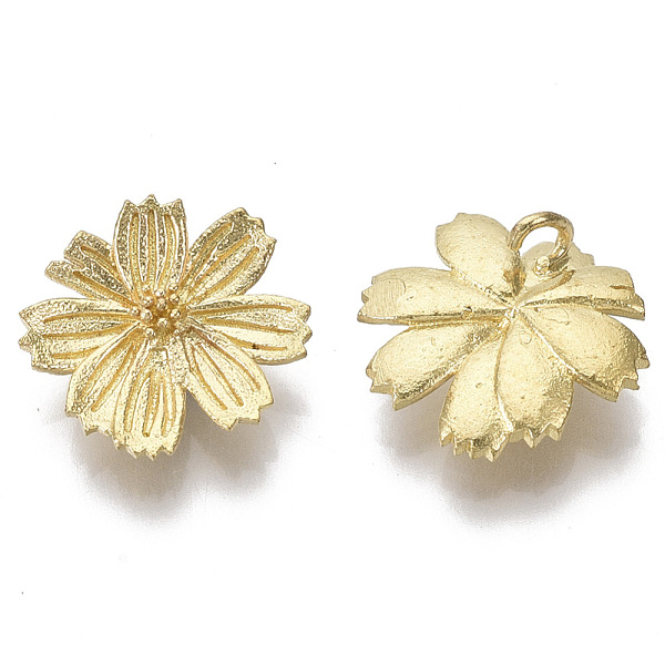 PandaHall Brass Charms, Nickel Free, Flower, Raw(Unplated), 14x15x5mm, Hole: 1.4mm Brass Flower
PandaHall Brass Charms, Nickel Free, Flower, Raw(Unplated), 14x15x5mm, Hole: 1.4mm Brass Flower