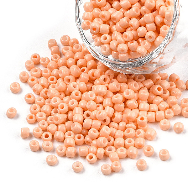 PandaHall 8/0 Baking Paint Glass Seed Beads, Round Hole, Round, Light Salmon, 3~3.5x2mm, Hole: 1~1.2mm, about 10000Pcs/pound Glass
PandaHall 8/0 Baking Paint Glass Seed Beads, Round Hole, Round, Light Salmon, 3~3.5x2mm, Hole: 1~1.2mm, about 10000Pcs/pound Glass