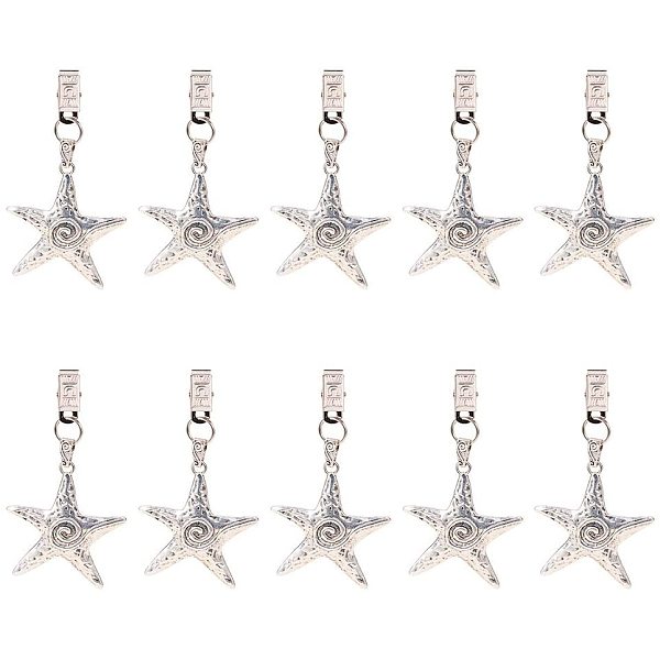 PandaHall Tablecloth Clip Settings With 20pcs Double Loops Iron Jump Rings, 10pcs Iron Top Loading Clip Style Name Badges and 10pcs...
PandaHall Tablecloth Clip Settings With 20pcs Double Loops Iron Jump Rings, 10pcs Iron Top Loading Clip Style Name Badges and 10pcs...