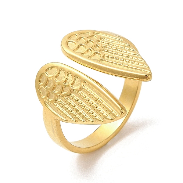 PandaHall Ion Plating(IP) 304 Stainless Steel Cuff Finger Rings, Wing Open Rings for Women, Real 18K Gold Plated, Inner Diameter: 17mm 304...
PandaHall Ion Plating(IP) 304 Stainless Steel Cuff Finger Rings, Wing Open Rings for Women, Real 18K Gold Plated, Inner Diameter: 17mm 304...