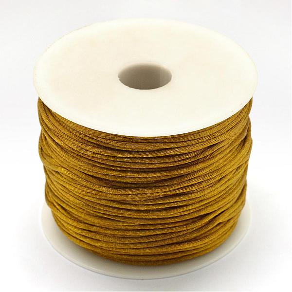 PandaHall Nylon Thread, Rattail Satin Cord, Dark Goldenrod, 1.5mm, about 100yards/roll(300 feet/roll) Nylon Gold
PandaHall Nylon Thread, Rattail Satin Cord, Dark Goldenrod, 1.5mm, about 100yards/roll(300 feet/roll) Nylon Gold