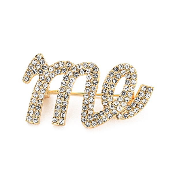 PandaHall Alloy Rhinestone Brooches, Word ME Pins, Golden, 20.5x38x2.5mm Alloy+Rhinestone Word Clear
PandaHall Alloy Rhinestone Brooches, Word ME Pins, Golden, 20.5x38x2.5mm Alloy+Rhinestone Word Clear