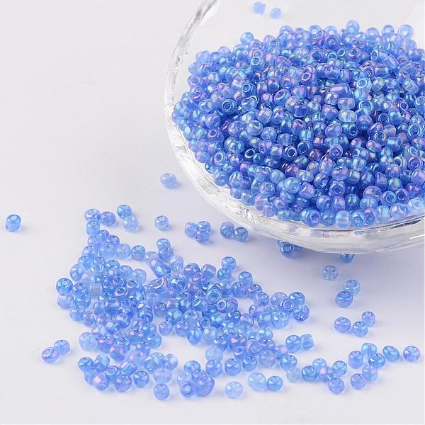 PandaHall Round Trans. Colors Rainbow Glass Seed Beads, Cornflower Blue, Size: about 3mm in diameter, hole: 1mm, about 1102pcs/50g Glass...
PandaHall Round Trans. Colors Rainbow Glass Seed Beads, Cornflower Blue, Size: about 3mm in diameter, hole: 1mm, about 1102pcs/50g Glass...