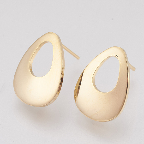 PandaHall Brass Stud Earring Findings, with Loop, Teardrop, Nickel Free, Real 18K Gold Plated, 17x12mm, Hole: 2mm, Pin: 1mm Brass Teardrop
PandaHall Brass Stud Earring Findings, with Loop, Teardrop, Nickel Free, Real 18K Gold Plated, 17x12mm, Hole: 2mm, Pin: 1mm Brass Teardrop