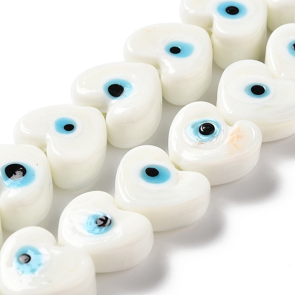 PandaHall Handmade Evil Eye Lampwork Beads Strands, Heart, White, 14.5x16x7mm, Hole: 1.4mm, about 25pcs/strand, 12.99''(33cm) Lampwork Heart...
PandaHall Handmade Evil Eye Lampwork Beads Strands, Heart, White, 14.5x16x7mm, Hole: 1.4mm, about 25pcs/strand, 12.99''(33cm) Lampwork Heart...