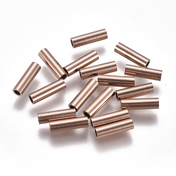 PandaHall Ion Plating(IP) 304 Stainless Steel Tube Beads, Rose Gold, 10x3mm, Hole: 2mm 304 Stainless Steel Tube
PandaHall Ion Plating(IP) 304 Stainless Steel Tube Beads, Rose Gold, 10x3mm, Hole: 2mm 304 Stainless Steel Tube