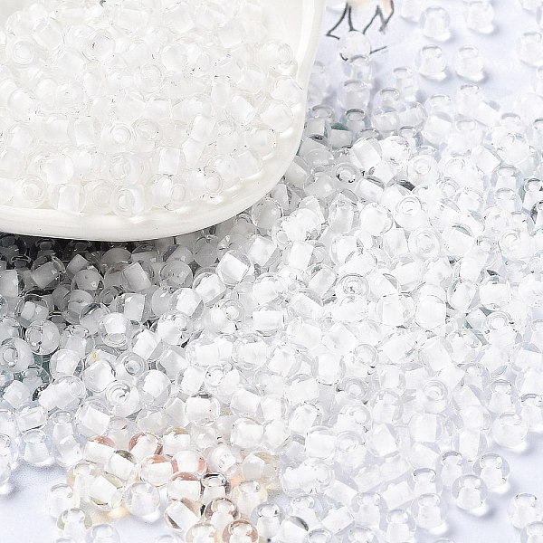 PandaHall Glass Bead, Inside Colours, Round Hole, Round, White, 4x3mm, Hole: 1.4mm, 7650pcs/pound Glass White
PandaHall Glass Bead, Inside Colours, Round Hole, Round, White, 4x3mm, Hole: 1.4mm, 7650pcs/pound Glass White