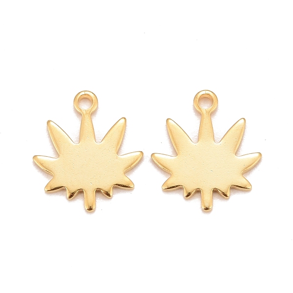 PandaHall 201 Stainless Steel Charms, Maple Leaf, Real 24k Gold Plated, 11x9.5x0.8mm, Hole: 1mm 201 Stainless Steel Leaf
PandaHall 201 Stainless Steel Charms, Maple Leaf, Real 24k Gold Plated, 11x9.5x0.8mm, Hole: 1mm 201 Stainless Steel Leaf