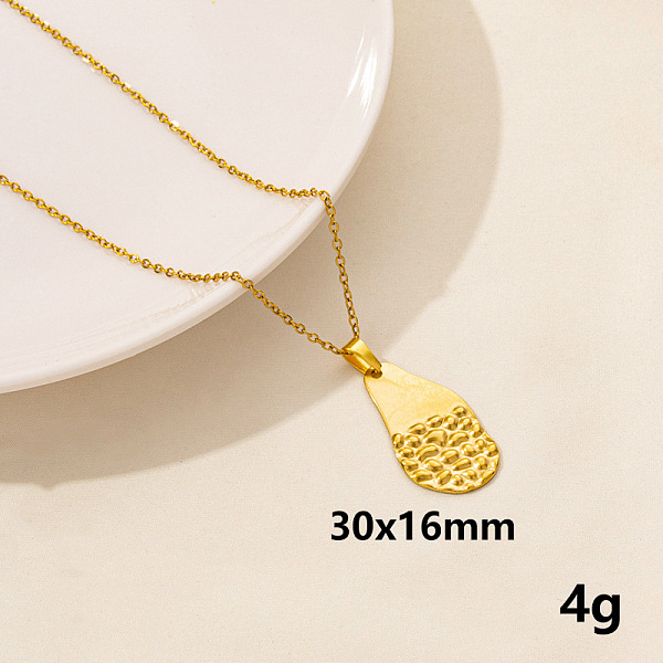 PandaHall Stylish Stainless Steel Geometric Teardrop Pendant Necklace for Women Stainless Steel
PandaHall Stylish Stainless Steel Geometric Teardrop Pendant Necklace for Women Stainless Steel