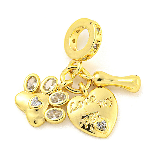 PandaHall Rack Plating Brass Micro Pave Cubic Zirconia European Dangle Charms, Large Hole Pendants, Cadmium Free & Lead Free, Long-Lasting..., Clear
PandaHall Rack Plating Brass Micro Pave Cubic Zirconia European Dangle Charms, Large Hole Pendants, Cadmium Free & Lead Free, Long-Lasting..., Clear