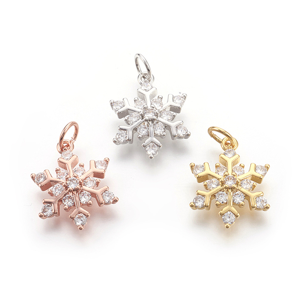 PandaHall Brass Micro Pave Cubic Zirconia Pendants, Lead Free & Cadmium Free & Nickel Free, Snowflake, Mixed Color, 13x17x4mm, Hole: 3mm..., Clear
PandaHall Brass Micro Pave Cubic Zirconia Pendants, Lead Free & Cadmium Free & Nickel Free, Snowflake, Mixed Color, 13x17x4mm, Hole: 3mm..., Clear