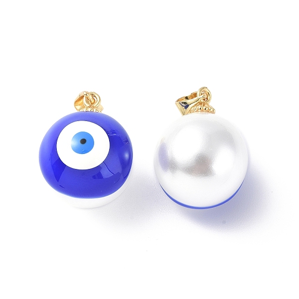 PandaHall Shell Enamel Pendants, with Real 18K Gold Plated Brass Findings, Long-Lasting Plated, Round with Evil Eye Charm, Medium Blue...
PandaHall Shell Enamel Pendants, with Real 18K Gold Plated Brass Findings, Long-Lasting Plated, Round with Evil Eye Charm, Medium Blue...