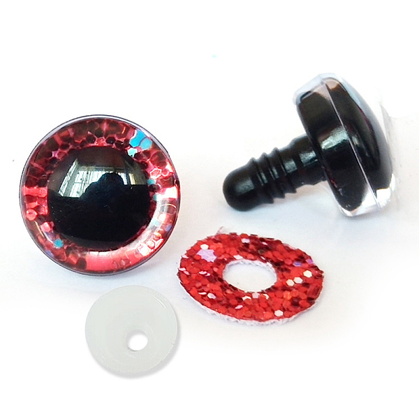 PandaHall Shining Plastic Doll Safety Craft Eye, with PU Ring, for DIY Doll Toys Puppet Plush Animal Making, FireBrick, 12mm Plastic Half..., Red
PandaHall Shining Plastic Doll Safety Craft Eye, with PU Ring, for DIY Doll Toys Puppet Plush Animal Making, FireBrick, 12mm Plastic Half..., Red