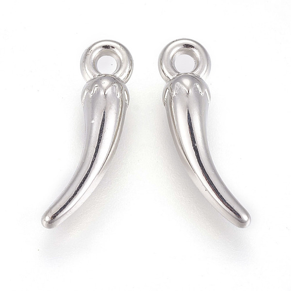 PandaHall CCB Plastic Pendants, Chili, Platinum, 17.5x4.5x4mm, Hole: 1.6mm Plastic Vegetables
PandaHall CCB Plastic Pendants, Chili, Platinum, 17.5x4.5x4mm, Hole: 1.6mm Plastic Vegetables