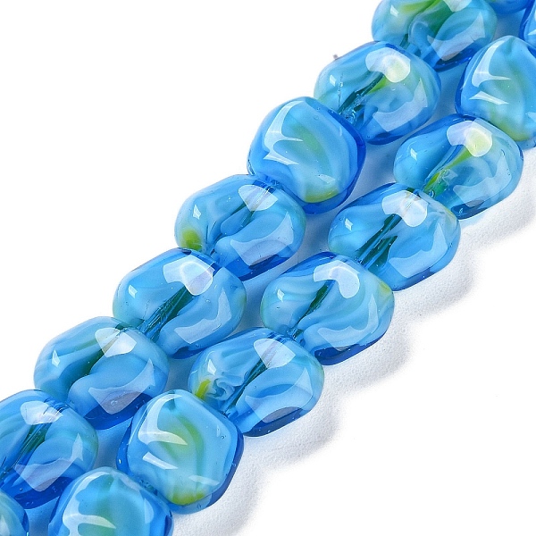 PandaHall Handmade Milleflori Glass Beads Strands, Square, Deep Sky Blue, 10.5x11.5~12x7mm, Hole: 1mm, about 50pcs/strand, 20.63''(52.4cm)...
PandaHall Handmade Milleflori Glass Beads Strands, Square, Deep Sky Blue, 10.5x11.5~12x7mm, Hole: 1mm, about 50pcs/strand, 20.63''(52.4cm)...