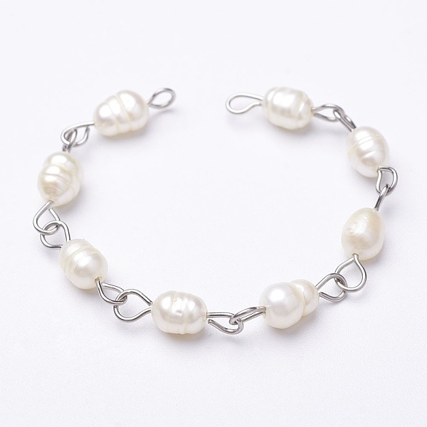 PandaHall Pearl Handmade Beaded Chains, Unwelded, for Necklaces or Bracelets Making, with 304 Stainless Steel Findings, Stainless Steel...
PandaHall Pearl Handmade Beaded Chains, Unwelded, for Necklaces or Bracelets Making, with 304 Stainless Steel Findings, Stainless Steel...
