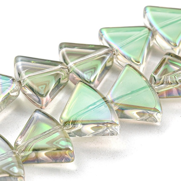 PandaHall Full Rainbow Plated Electroplate Transparent Glass Beads Strands, Fan, Aquamarine, 8x10.5x4mm, Hole: 1mm, about 80pcs/strand..., Green
PandaHall Full Rainbow Plated Electroplate Transparent Glass Beads Strands, Fan, Aquamarine, 8x10.5x4mm, Hole: 1mm, about 80pcs/strand..., Green