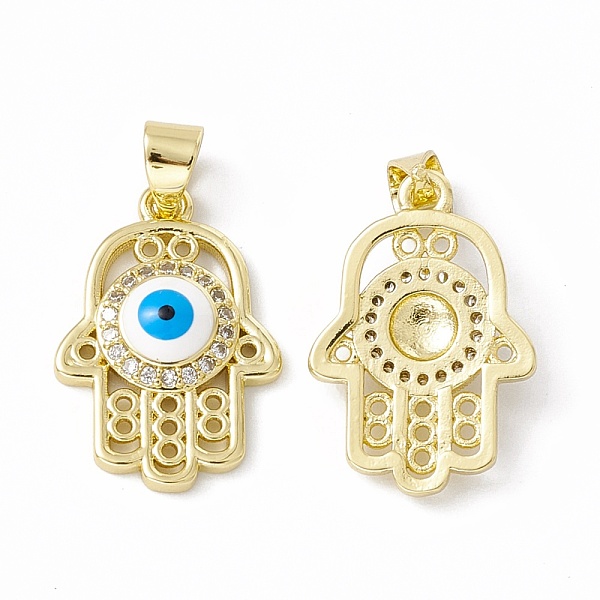 PandaHall Rack Plating Brass Micro Pave Clear Cubic Zirconia Pendants, with Enamel, Long-Lasting Plated, Cadmium Free & Lead Free, Hamsa...
PandaHall Rack Plating Brass Micro Pave Clear Cubic Zirconia Pendants, with Enamel, Long-Lasting Plated, Cadmium Free & Lead Free, Hamsa...
