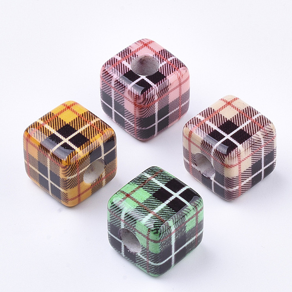 PandaHall Printed Resin Beads, Plaid Beads, Large Hole Beads, Plaid Beads, Cube with Tartan Pattern, Mixed Color, 19.5x19.5x19.5mm, Hole..., Multicolor
PandaHall Printed Resin Beads, Plaid Beads, Large Hole Beads, Plaid Beads, Cube with Tartan Pattern, Mixed Color, 19.5x19.5x19.5mm, Hole..., Multicolor