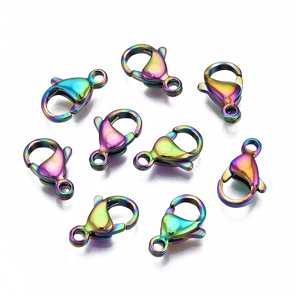 PandaHall Ion Plating(IP) 304 Stainless Steel Lobster Claw Clasps, Rainbow Color, 13x8x4mm, Hole: 1.6mm 304 Stainless Steel Others
PandaHall Ion Plating(IP) 304 Stainless Steel Lobster Claw Clasps, Rainbow Color, 13x8x4mm, Hole: 1.6mm 304 Stainless Steel Others