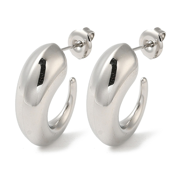 PandaHall 304 Stainless Steel Horn Stud Earrings, Half Hoop Earrings, Stainless Steel Color, 22x8mm 304 Stainless Steel Horn
PandaHall 304 Stainless Steel Horn Stud Earrings, Half Hoop Earrings, Stainless Steel Color, 22x8mm 304 Stainless Steel Horn