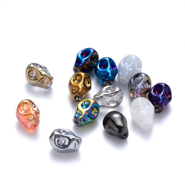 PandaHall Electroplate Glass Beads, Mixed Style, Skull, Mixed Color, 10x7.5x6.5mm, Hole: 1mm Glass Skull Multicolor
PandaHall Electroplate Glass Beads, Mixed Style, Skull, Mixed Color, 10x7.5x6.5mm, Hole: 1mm Glass Skull Multicolor