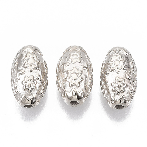 PandaHall CCB Plastic Beads, Oval with Flower, Silver Color Plated, 23.5x13.5x12.5mm, Hole: 3mm, about 190pcs/500g Plastic Oval
PandaHall CCB Plastic Beads, Oval with Flower, Silver Color Plated, 23.5x13.5x12.5mm, Hole: 3mm, about 190pcs/500g Plastic Oval