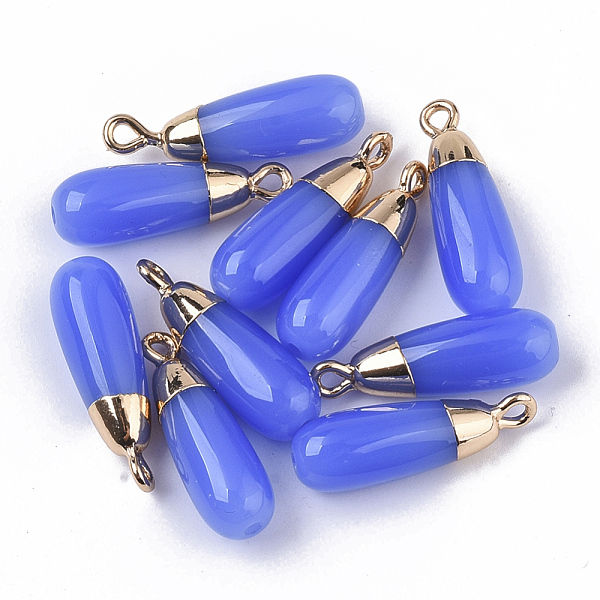 PandaHall Glass Pendants, with Top Golden Plated Iron Loops, Half Drilled Hole, Teardrop, Royal Blue, 24x7.5mm, Hole: 1.4mm Iron+Glass...
PandaHall Glass Pendants, with Top Golden Plated Iron Loops, Half Drilled Hole, Teardrop, Royal Blue, 24x7.5mm, Hole: 1.4mm Iron+Glass...