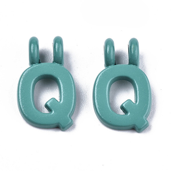 PandaHall Spray Painted Alloy 2-Loop Link Pendants, Cadmium Free & Lead Free, Letter, Letter.Q, 13.5x8x1.5mm, Hole: 2mm Alloy Word
PandaHall Spray Painted Alloy 2-Loop Link Pendants, Cadmium Free & Lead Free, Letter, Letter.Q, 13.5x8x1.5mm, Hole: 2mm Alloy Word