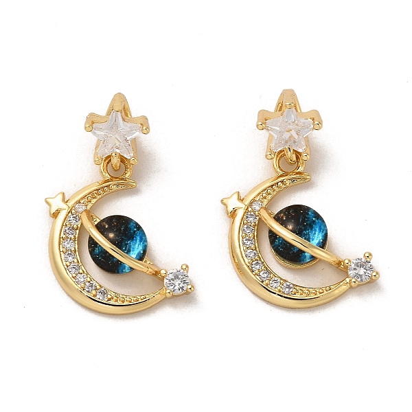 PandaHall Moon & Star Rack Plating Brass Micro Pave Cubic Zirconia Pendants, Glass Planet Charms, Long-Lasting Plated, Real 18K Gold Plated..., Clear
PandaHall Moon & Star Rack Plating Brass Micro Pave Cubic Zirconia Pendants, Glass Planet Charms, Long-Lasting Plated, Real 18K Gold Plated..., Clear