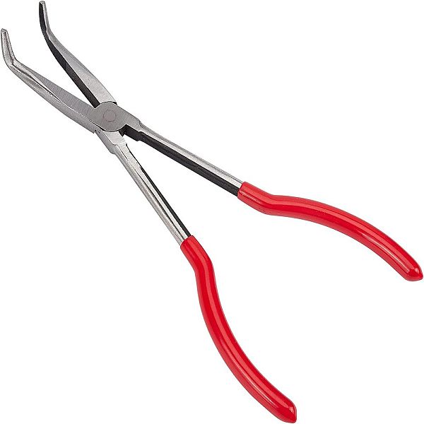 PandaHall High Carbon Steel Bent Needle Nose Pliers, Long Reach 90 Degree Angle, Serrated Jaw, with Rubber Handle, Red, 26x6.2x4.7cm Carbon...
PandaHall High Carbon Steel Bent Needle Nose Pliers, Long Reach 90 Degree Angle, Serrated Jaw, with Rubber Handle, Red, 26x6.2x4.7cm Carbon...