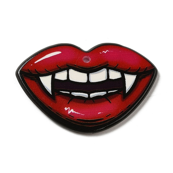 PandaHall Acrylic Pendants, Valentine's Day Theme, Red, Lip, 27x41x2.2mm, Hole: 1.8mm Acrylic Lip Red
PandaHall Acrylic Pendants, Valentine's Day Theme, Red, Lip, 27x41x2.2mm, Hole: 1.8mm Acrylic Lip Red