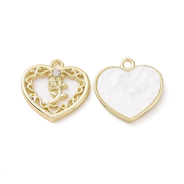 PandaHall Alloy Micro Pave Cubic Zirconia Pendants, with Resin, Light Gold, Heart with Rose, White, 19.5x20x3.5mm, Hole: 2mm Alloy+Cubic...
PandaHall Alloy Micro Pave Cubic Zirconia Pendants, with Resin, Light Gold, Heart with Rose, White, 19.5x20x3.5mm, Hole: 2mm Alloy+Cubic...
