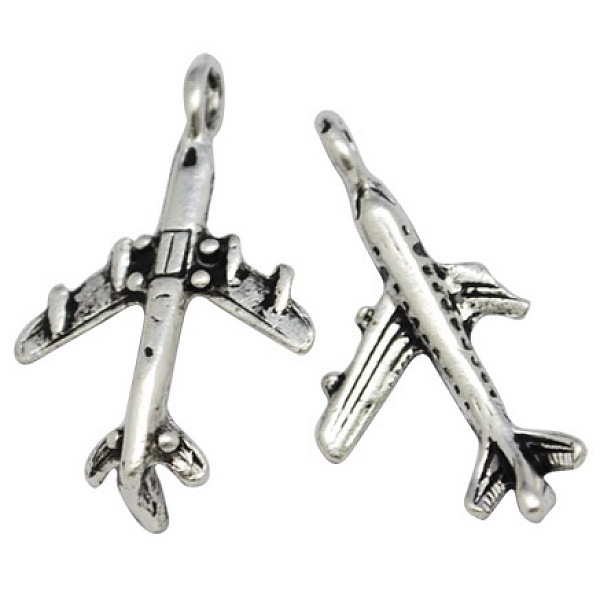 PandaHall Tibetan Style Alloy Airliner Pendants, Passenger Airplane, Antique Silver, Lead Free and Nickel Free, 22x15x3mm, Hole: 2.5mm Alloy...
PandaHall Tibetan Style Alloy Airliner Pendants, Passenger Airplane, Antique Silver, Lead Free and Nickel Free, 22x15x3mm, Hole: 2.5mm Alloy...