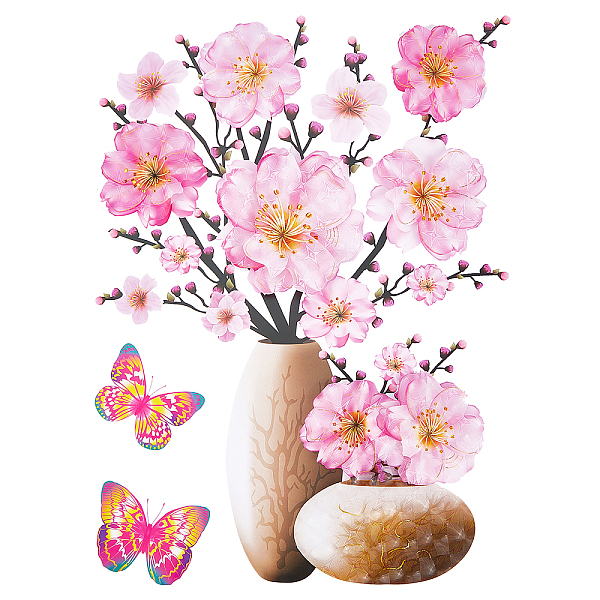 PandaHall CREATCABIN 3D Vase Wall Stickers Flower Wall Decals Peach Blossom Wall Art DIY Floral Wall Decor Retro Butterfly Removable for..., Pink
PandaHall CREATCABIN 3D Vase Wall Stickers Flower Wall Decals Peach Blossom Wall Art DIY Floral Wall Decor Retro Butterfly Removable for..., Pink