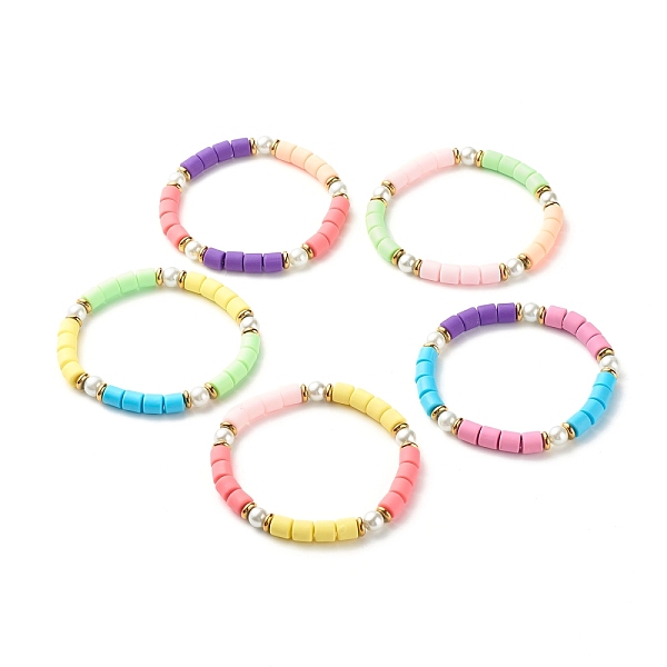 PandaHall Column Beads Stretch Bracelet for Girl Women, Glass Pearl & Polymer Clay & Non-magnetic Synthetic Hematite Beads Bracelet, Mixed..., Multicolor
PandaHall Column Beads Stretch Bracelet for Girl Women, Glass Pearl & Polymer Clay & Non-magnetic Synthetic Hematite Beads Bracelet, Mixed..., Multicolor
