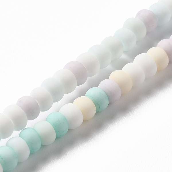 PandaHall Handmade Frosted Porcelain Beads, Flat Round, Colorful, 4x3mm, Hole: 0.8mm, about 134pcs/strand, 15.55 inch(39.5cm) Porcelain Flat...
PandaHall Handmade Frosted Porcelain Beads, Flat Round, Colorful, 4x3mm, Hole: 0.8mm, about 134pcs/strand, 15.55 inch(39.5cm) Porcelain Flat...