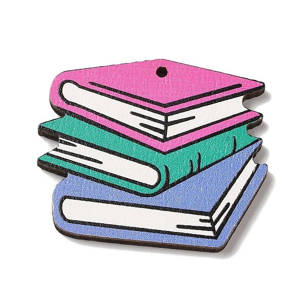 PandaHall Color Printing Wood Pendants, Stationery, Book, 29.5x35x2.5mm, Hole: 1.5mm Wood Book
PandaHall Color Printing Wood Pendants, Stationery, Book, 29.5x35x2.5mm, Hole: 1.5mm Wood Book