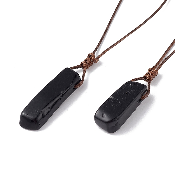 PandaHall Natural Obsidian Nugget Pendant Necklace with Waxed Cord for Women, 33.86~38.98 inch(86~99cm) Obsidian
PandaHall Natural Obsidian Nugget Pendant Necklace with Waxed Cord for Women, 33.86~38.98 inch(86~99cm) Obsidian