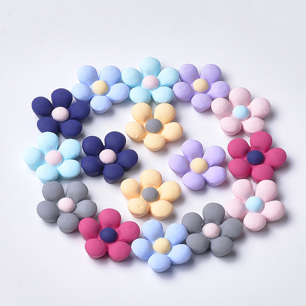 PandaHall Resin Cabochons, Flower, Mixed Color, 17~17.5x17.5~18x5~6mm Resin Flower Multicolor
PandaHall Resin Cabochons, Flower, Mixed Color, 17~17.5x17.5~18x5~6mm Resin Flower Multicolor