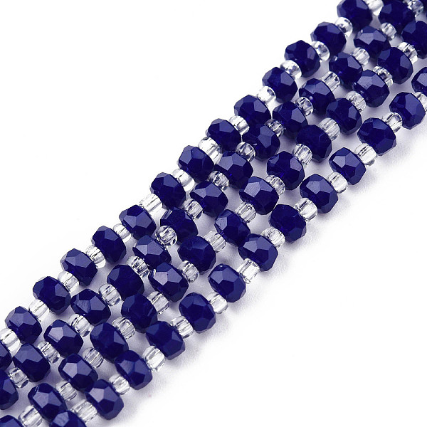PandaHall Opaque Solid Color Glass Beads Strands, Abacus, Dark Blue, 4x3mm, Hole: 0.8mm, about 146~150pcs/strand, 24.41 inch~25.2 inch...
PandaHall Opaque Solid Color Glass Beads Strands, Abacus, Dark Blue, 4x3mm, Hole: 0.8mm, about 146~150pcs/strand, 24.41 inch~25.2 inch...