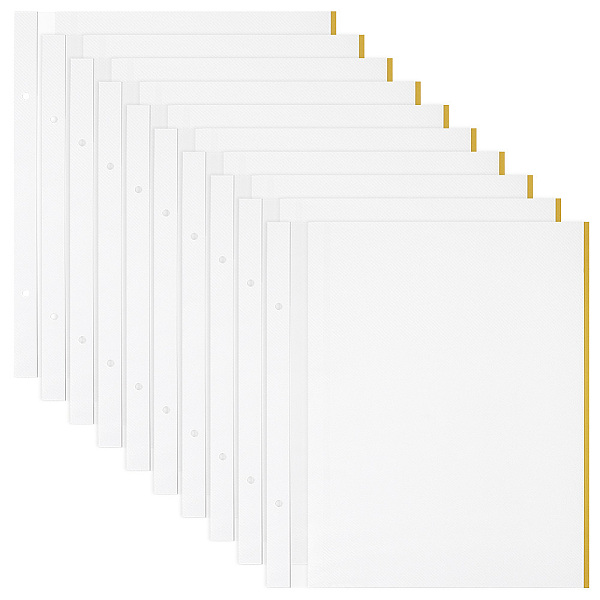 PandaHall PVC Adhesive Refills Inner Pages, for 2 Ring Binder Photo Albums, with Lamination, Rectangle, White, 268x315x0.5mm, Hole: 6mm...
PandaHall PVC Adhesive Refills Inner Pages, for 2 Ring Binder Photo Albums, with Lamination, Rectangle, White, 268x315x0.5mm, Hole: 6mm...