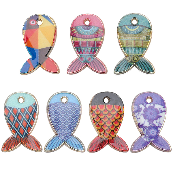 PandaHall SUNNYCLUE 42Pcs 7 Style Rack Plating Alloy Pendants, Printed, Lead Free & Cadmium Free & Nickel Free, Fish Charm, Light Gold..., Multicolor
PandaHall SUNNYCLUE 42Pcs 7 Style Rack Plating Alloy Pendants, Printed, Lead Free & Cadmium Free & Nickel Free, Fish Charm, Light Gold..., Multicolor