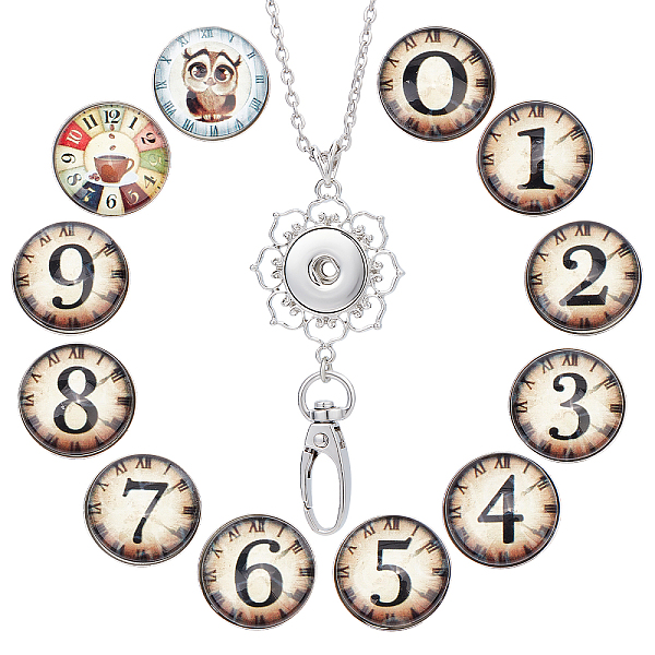 PandaHall SUNNYCLUE DIY Half Round Pendant Necklace Making Kits, Including Brass & Glass Snap Buttons, Alloy Snap Pendant Making, 304...
PandaHall SUNNYCLUE DIY Half Round Pendant Necklace Making Kits, Including Brass & Glass Snap Buttons, Alloy Snap Pendant Making, 304...