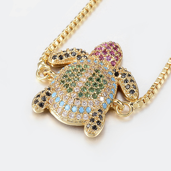 PandaHall Adjustable Brass Micro Pave Cubic Zirconia Bolo Bracelets, Slider Bracelets, Tortoise, Golden, 10-1/4 inch(260mm), 1.2mm Cubic...
PandaHall Adjustable Brass Micro Pave Cubic Zirconia Bolo Bracelets, Slider Bracelets, Tortoise, Golden, 10-1/4 inch(260mm), 1.2mm Cubic...