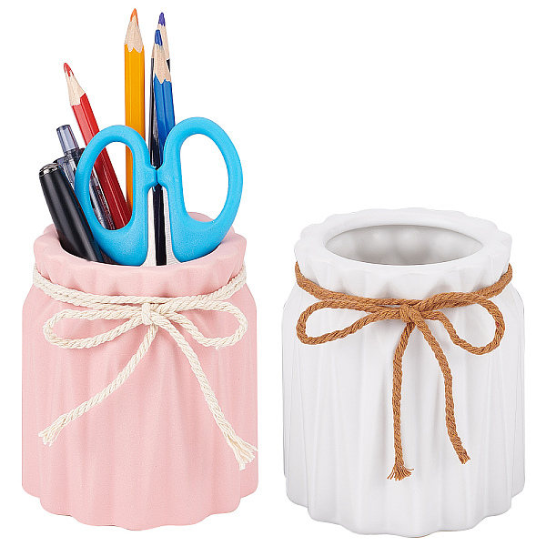 PandaHall CRASPIRE 2Pcs 2 Colors Porcelain Small Vases Display Decorations, Multi-Purpose Storage Bottle, with Hemp Rope Bowknot, Mixed..., Multicolor
PandaHall CRASPIRE 2Pcs 2 Colors Porcelain Small Vases Display Decorations, Multi-Purpose Storage Bottle, with Hemp Rope Bowknot, Mixed..., Multicolor