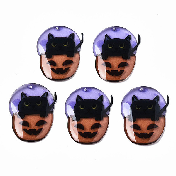 PandaHall Epoxy Resin Pendants, For Halloween, Cat with Pumpkin, Black, 35.5x27x3mm, Hole: 1.4mm Epoxy Resin Cat Shape Black
PandaHall Epoxy Resin Pendants, For Halloween, Cat with Pumpkin, Black, 35.5x27x3mm, Hole: 1.4mm Epoxy Resin Cat Shape Black