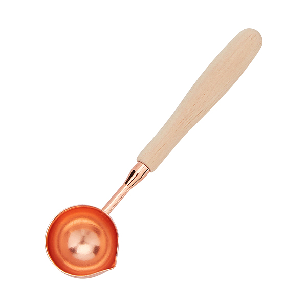 PandaHall Brass Wax Sticks Melting Spoon, with Wood Handle, Rose Gold, 121x30x15.3mm Brass Orange
PandaHall Brass Wax Sticks Melting Spoon, with Wood Handle, Rose Gold, 121x30x15.3mm Brass Orange