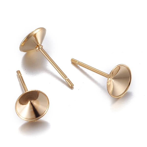 PandaHall 304 Stainless Steel Post Stud Earring Settings, for Pointed Back Chaton Rhinestone, Golden, Fit For 6mm Rhinestone, 6.5mm, Pin...
PandaHall 304 Stainless Steel Post Stud Earring Settings, for Pointed Back Chaton Rhinestone, Golden, Fit For 6mm Rhinestone, 6.5mm, Pin...