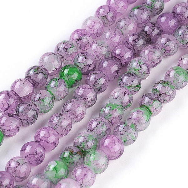 PandaHall Spray Painted Glass Beads Strands, Round, Colorful, 8~8.5mm, Hole: 1.5mm, about 100pcs/strand, 31.1 inch(79cm) Glass Round
PandaHall Spray Painted Glass Beads Strands, Round, Colorful, 8~8.5mm, Hole: 1.5mm, about 100pcs/strand, 31.1 inch(79cm) Glass Round